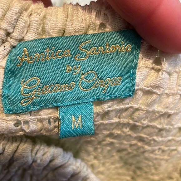 Antica Sartoria Crochet Lace Wide Leg Pants M - Picture 6 of 8